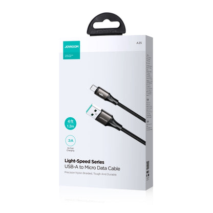 JOYROOM SA25-AM3 3A USB to Micro USB Fast Charge Data Cable, Length:3m(White) - Micro USB Cable by JOYROOM | Online Shopping South Africa | PMC Jewellery