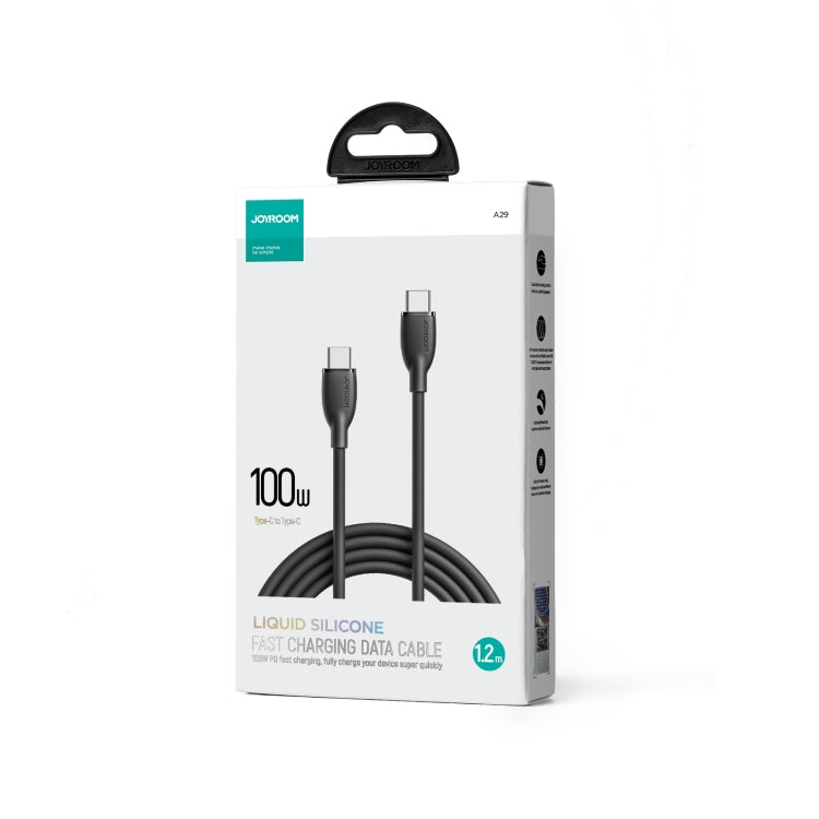 JOYROOM SA29-CC5 100W USB-C/Type-C to USB-C/Type-C Liquid Silicone Fast Charging Data Cable, Length: 1.2m(Black) - USB-C & Type-C Cable by JOYROOM | Online Shopping South Africa | PMC Jewellery