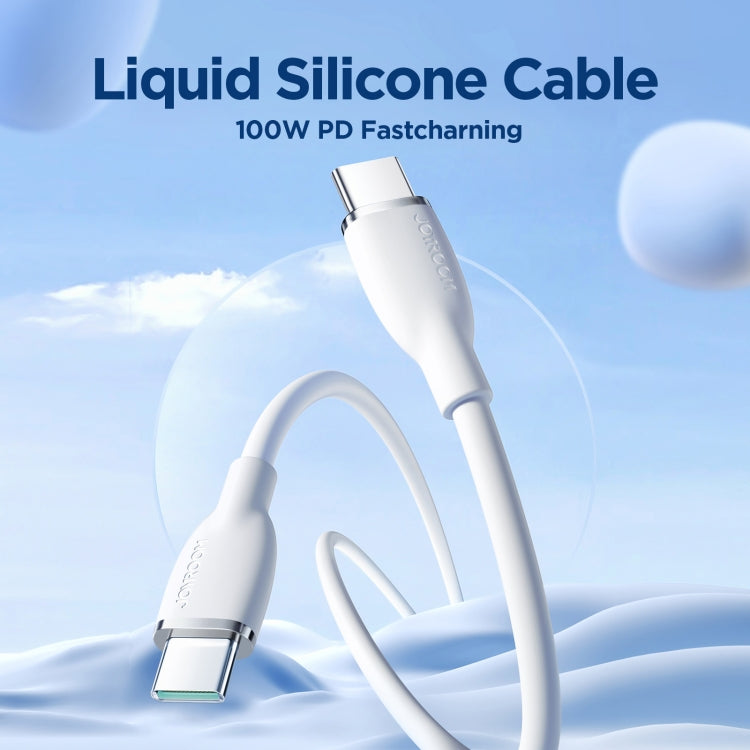 JOYROOM SA29-CC5 100W USB-C/Type-C to USB-C/Type-C Liquid Silicone Fast Charging Data Cable, Length: 2m(White) - USB-C & Type-C Cable by JOYROOM | Online Shopping South Africa | PMC Jewellery