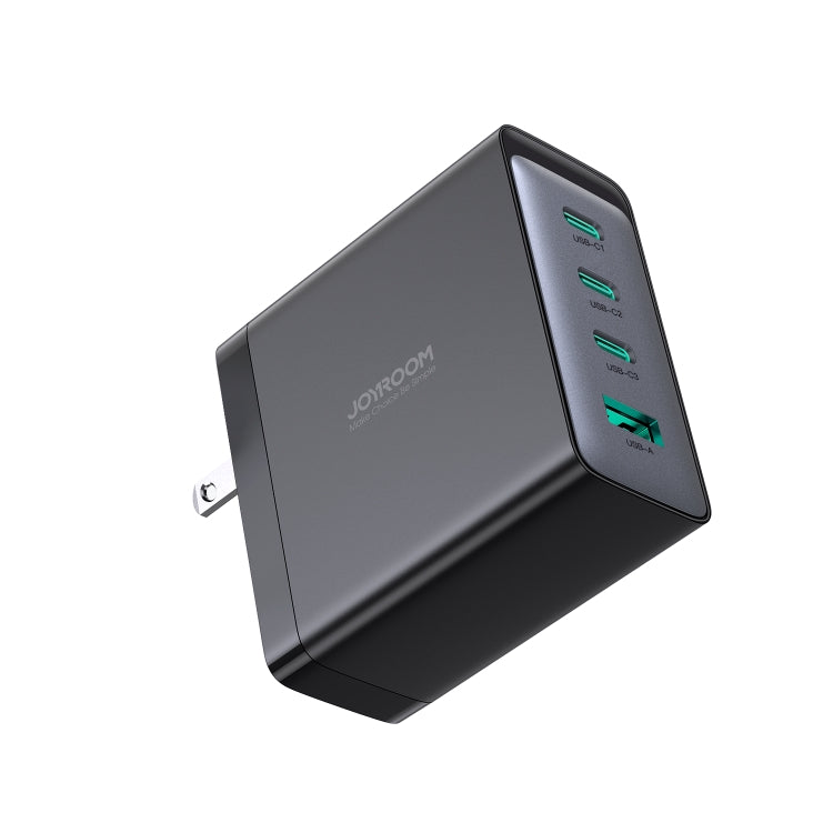 JOYROOM JR-TCG04 100W USB+3 x Type-C GaN Multi-port Charger Set, Specification:US Plug(Black) - free shipping - PMC TechLife - Order now!