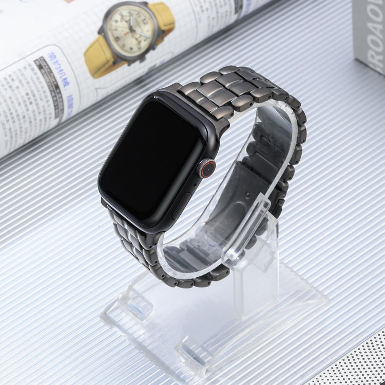 For Apple Watch Series 9 45mm Five Beads Titanium Steel Watch Band(Grey) - Watch Bands by PMC TechLife | Online Shopping South Africa | PMC TechLife