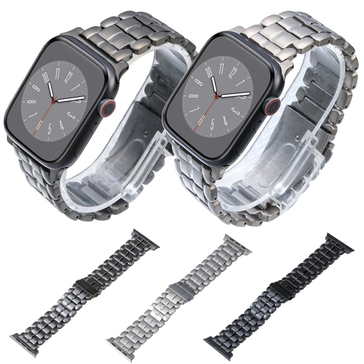 For Apple Watch SE 2023 44mm Five Beads Titanium Steel Watch Band(Silver) - Watch Bands by PMC TechLife | Online Shopping South Africa | PMC TechLife