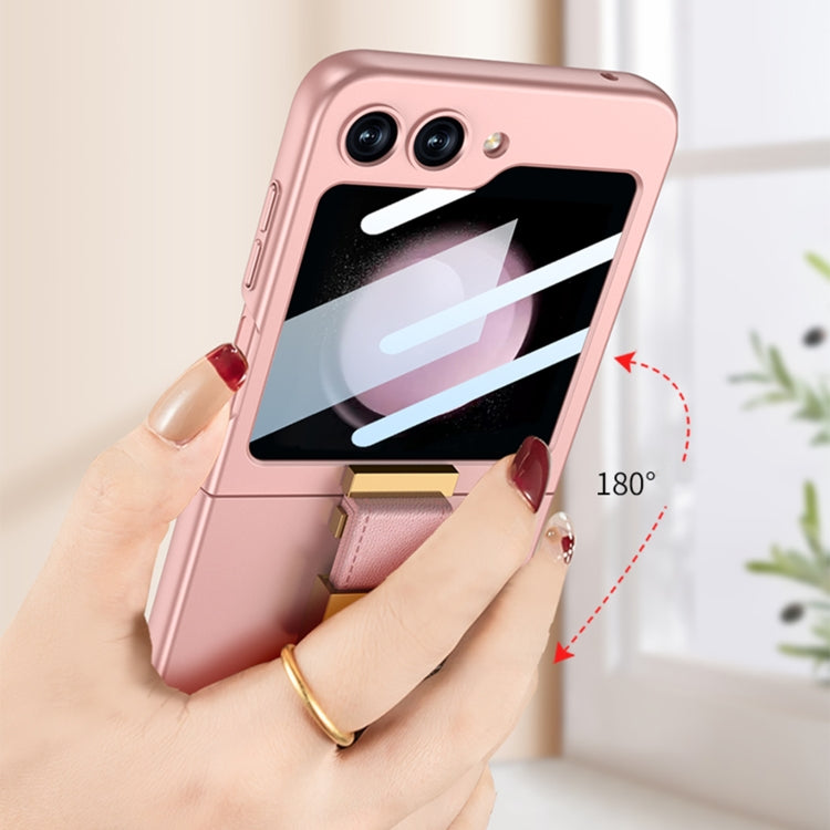 For Samsung Galaxy Z Flip5 GKK Ultra-thin Z Ring Holder PC Phone Case(Black) - Galaxy Z Flip5 Cases by GKK | Online Shopping South Africa | PMC TechLife | Buy Now Pay Later Mobicred