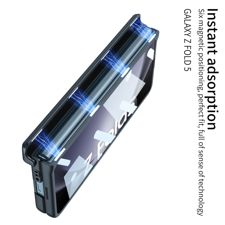 For Samsung Galaxy Z Fold5 GKK Integrated Folding Armored Shell PC Phone Case(Silver) - free shipping - PMC TechLife - Order now!