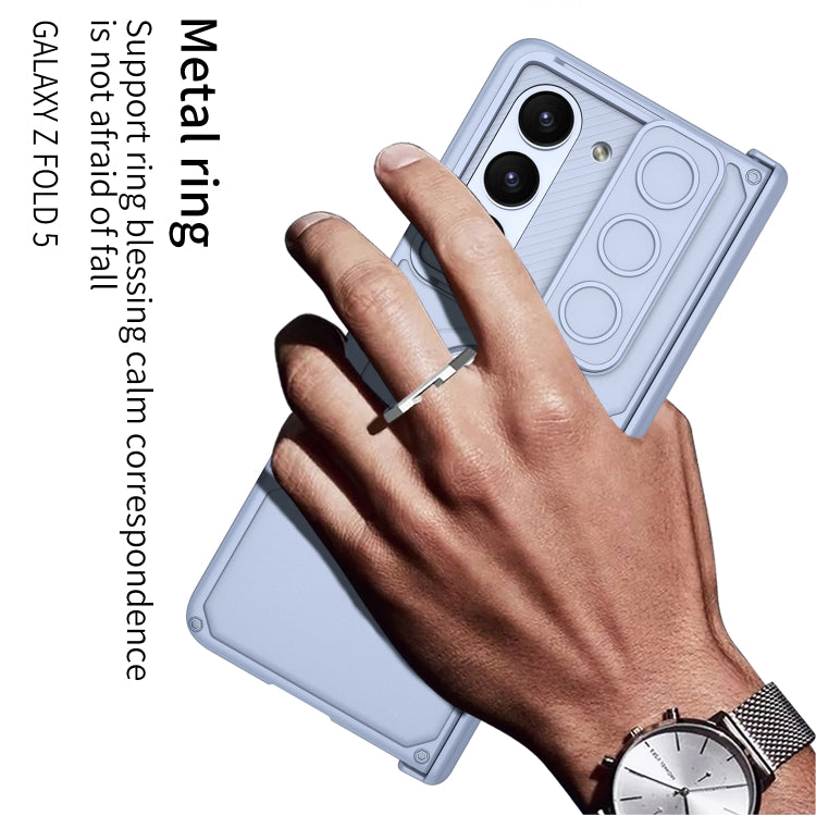 For Samsung Galaxy Z Fold5 GKK Integrated Folding Armored Shell PC Phone Case(Silver) - free shipping - PMC TechLife - Order now!