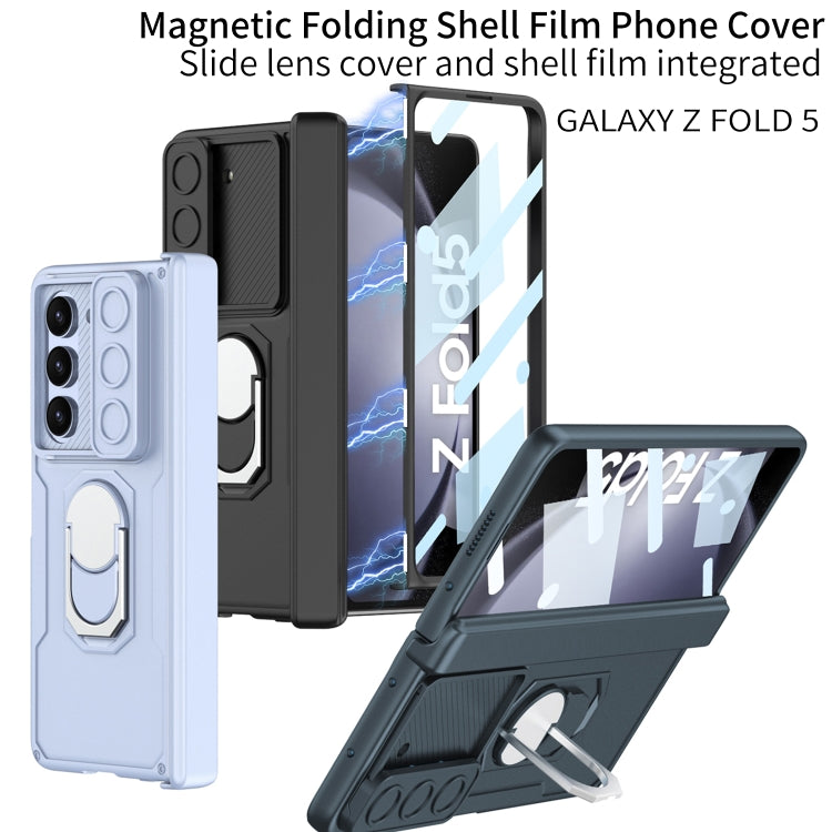 For Samsung Galaxy Z Fold5 GKK Integrated Folding Armored Shell PC Phone Case(Wine Red) - free shipping - PMC TechLife - Order now!