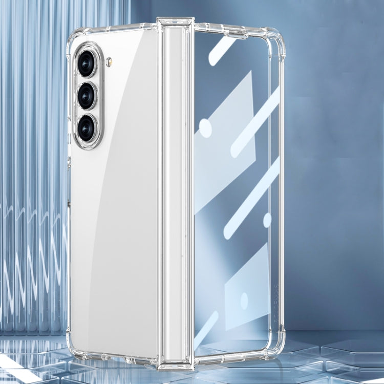 For Samsung Galaxy Z Fold5 GKK Airbag Hinge Shockproof Phone Case(Transparent) - Galaxy Z Fold5 Cases by GKK | Online Shopping South Africa | PMC Jewellery