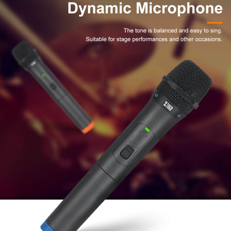 XTUGA S400 Professional 4-Channel UHF Wireless Microphone System with 4 Handheld Microphone(AU Plug) - Microphone by XTUGA | Online Shopping South Africa | PMC TechLife