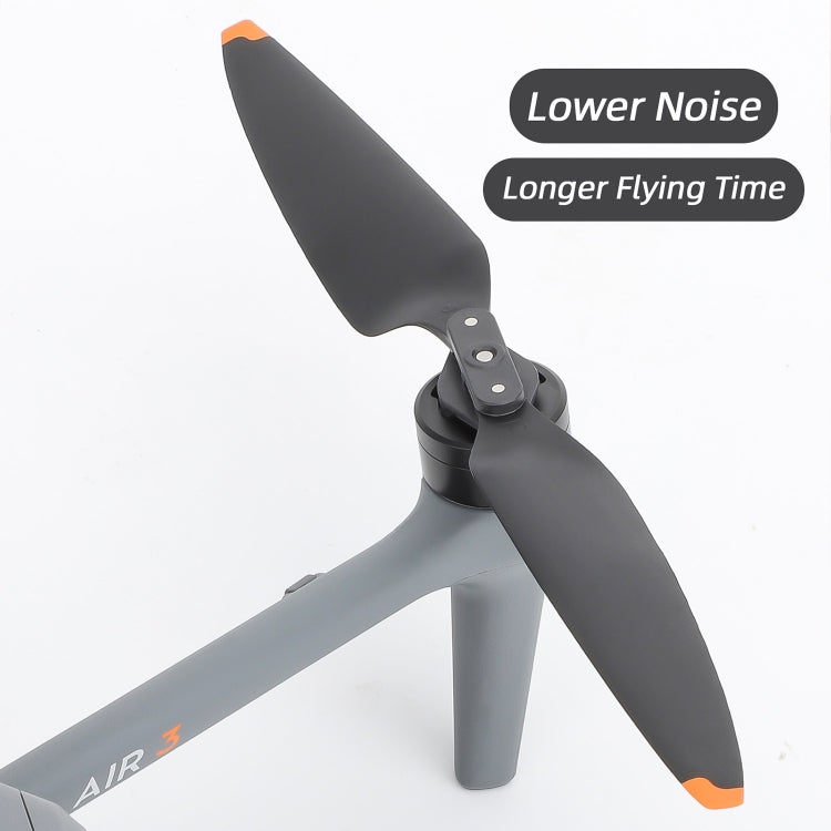 For DJI Air 3 Sunnylife 8747F Low Noise Quick-release Propellers, Style:1 Pair Silver Tip - DIY Propeller by Sunnylife | Online Shopping South Africa | PMC Jewellery | Buy Now Pay Later Mobicred