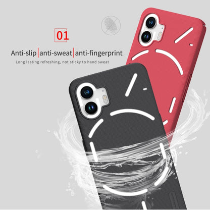 For Nothing Phone 2 NILLKIN Frosted Shield Phone Protective Case(Red) - More Brand by NILLKIN | Online Shopping South Africa | PMC Jewellery