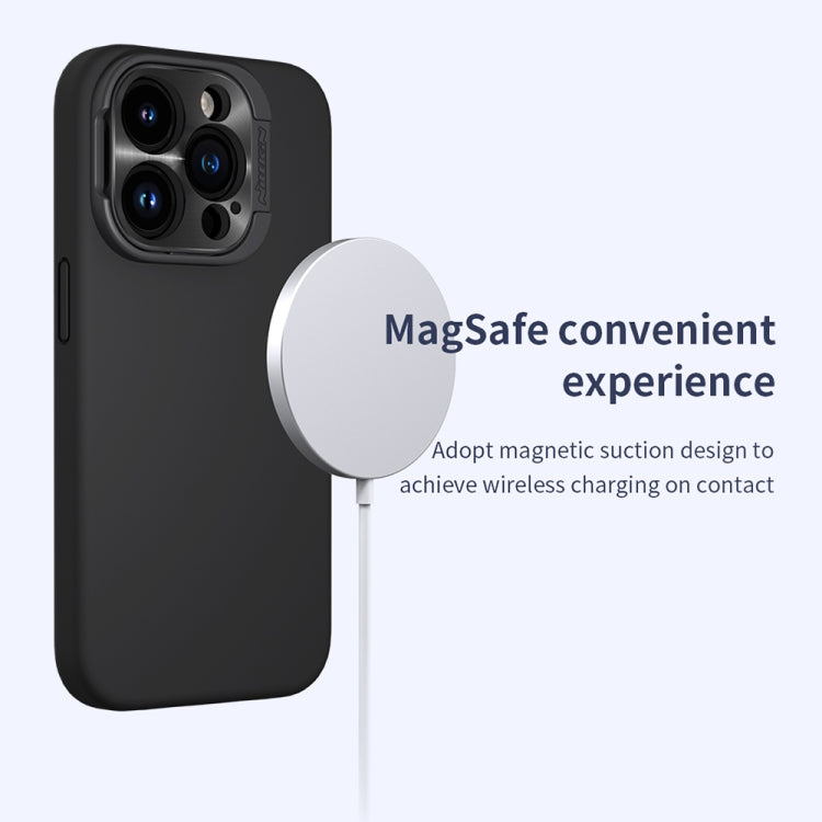 For iPhone 15 Pro NILLKIN Lens Wing Magsafe Magnetic Phone Case(Black) - free shipping - PMC TechLife - Order now!