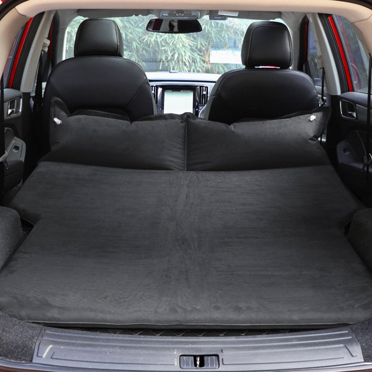 Universal Car Suede Sleeping Mat Mattress Off-road SUV Trunk Travel Inflatable Mattress Air Bed, Size:180 x 130 x 102cm(Black) - Seat Accessories by PMC Jewellery | Online Shopping South Africa | PMC Jewellery