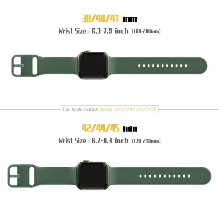 For Apple Watch 7 45mm Pin Buckle Silicone Watch Band(Clover) - Watch Bands by PMC TechLife | Online Shopping South Africa | PMC TechLife