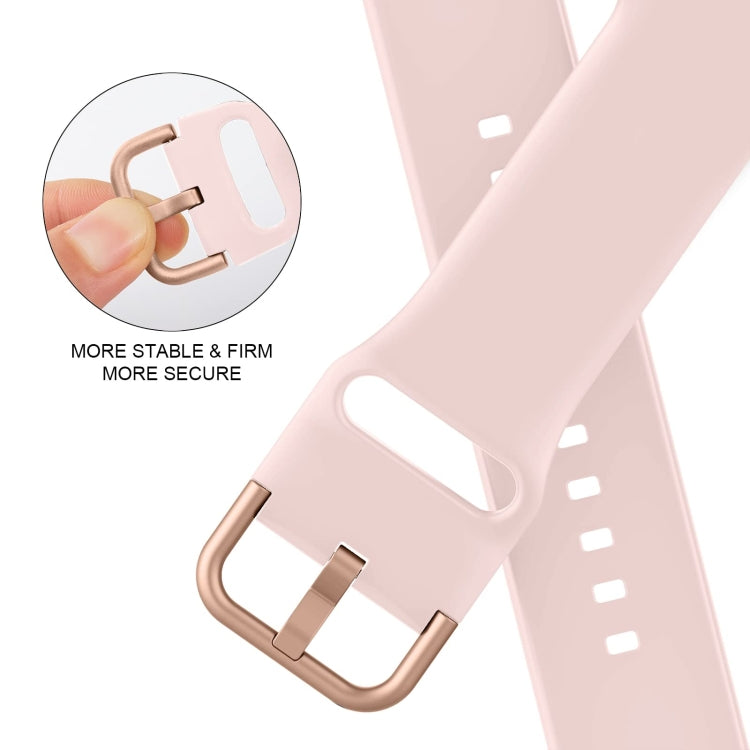 For Apple Watch Series 6 44mm Pin Buckle Silicone Watch Band(Pink Sand) - free shipping - PMC TechLife - Order now!