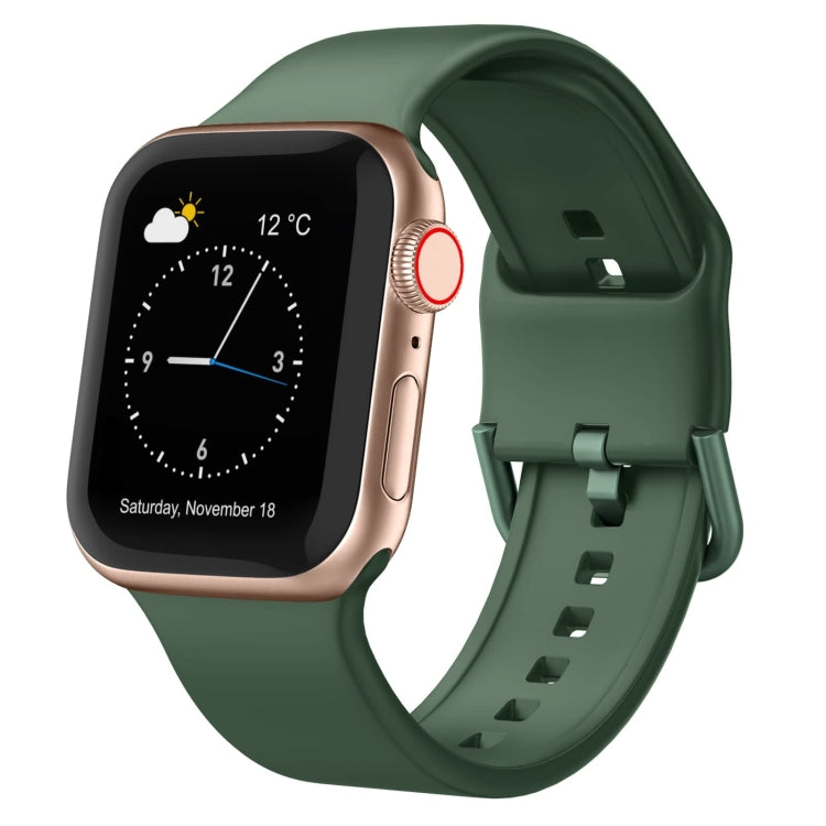 For Apple Watch 5 44mm Pin Buckle Silicone Watch Band(Clover) - Watch Bands by PMC TechLife | Online Shopping South Africa | PMC TechLife
