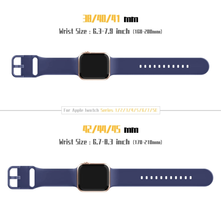 For Apple Watch 5 40mm Pin Buckle Silicone Watch Band(Violet Gray) - Watch Bands by PMC TechLife | Online Shopping South Africa | PMC TechLife