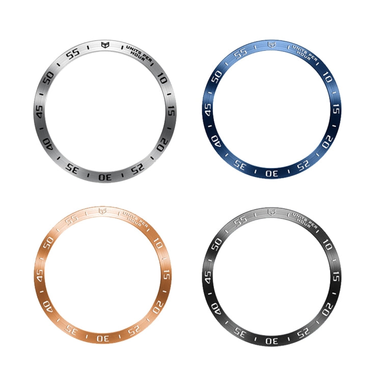 For Samsung Galaxy Watch6 Classic 47mm A Style Smart Watch Steel Ring Protective Frame(Blue) - free shipping - PMC TechLife - Order now!
