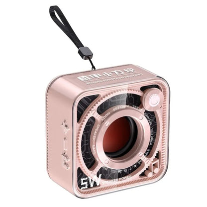 T&G DW12 Portable Mini Wireless Bluetooth Speaker Transparent Subwoofer Support TF Card(Pink) - Mini Speaker by T&G | Online Shopping South Africa | PMC Jewellery | Buy Now Pay Later Mobicred