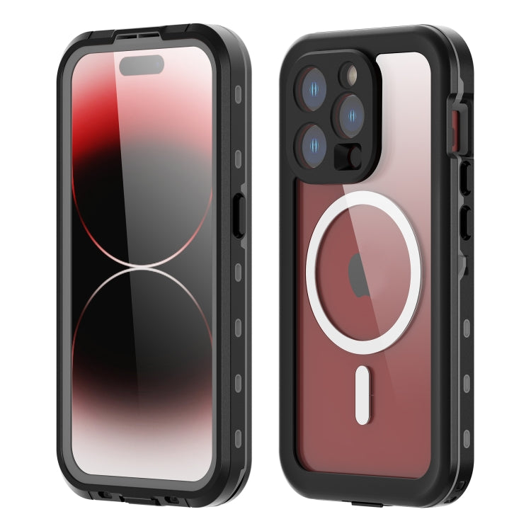 For iPhone 15 Pro RedPepper IP68 Waterproof MagSafe Phone Case(Black) - free shipping - PMC TechLife - Order now!
