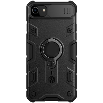 For iPhone SE 2022 / SE 2020 / 8 / 7 NILLKIN Shockproof CamShield Armor Protective Case with Invisible Ring Holder(Black) - iPhone SE 2022 / 2020 / 8 / 7 Cases by NILLKIN | Online Shopping South Africa | PMC Jewellery