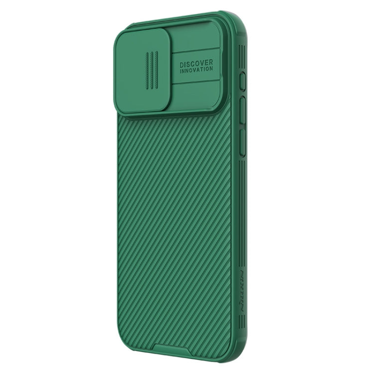 For iPhone 15 Pro NILLKIN CamShield Pro PC Phone Case(Green) - iPhone 15 Pro Cases by NILLKIN | Online Shopping South Africa | PMC Jewellery
