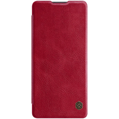 For Samsung Galaxy A71 5G NILLKIN QIN Series Crazy Horse Texture Horizontal Flip Leather Case with Card Slot(Red) - Galaxy Phone Cases by NILLKIN | Online Shopping South Africa | PMC Jewellery