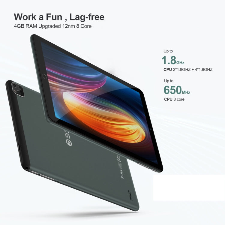 BDF P8 3G Phone Call Tablet PC 8.0 inch, 4GB+64GB, Android 10.0 MTK8321 Octa Core, Support Dual SIM, EU Plug(Green) - free shipping - PMC TechLife - Order now!