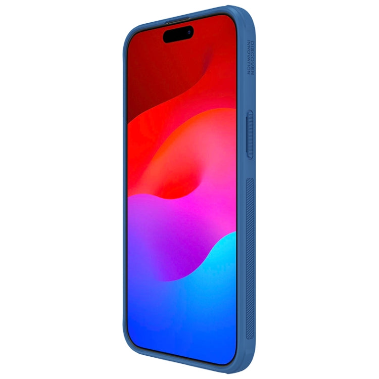For iPhone 15 Pro Max NILLKIN Frosted Shield Pro PC + TPU Phone Case(Blue) - free shipping - PMC TechLife - Order now!