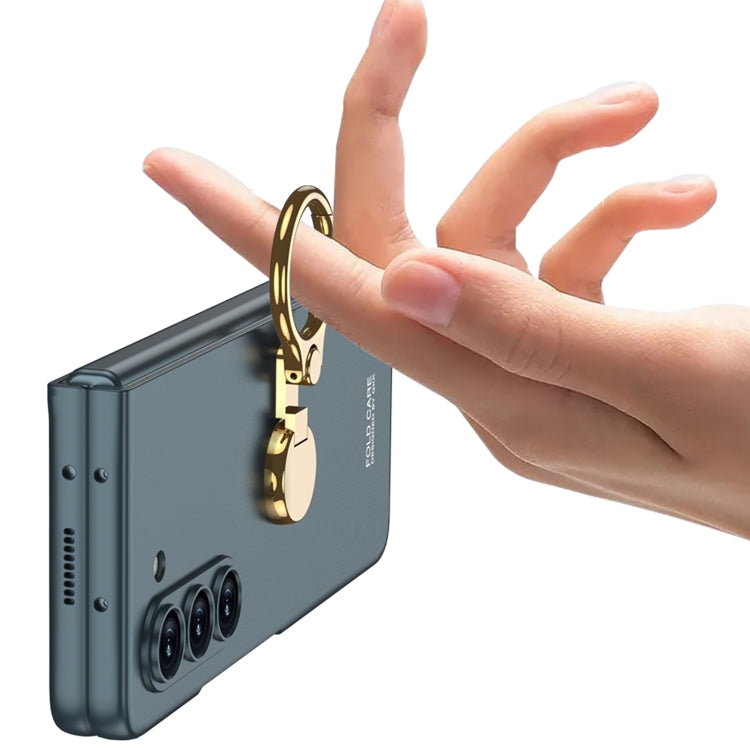 For Samsung Galaxy Z Fold5 GKK Ultra-thin Triaxial Ring Holder PC Phone Case(Silver) - free shipping - PMC TechLife - Order now!