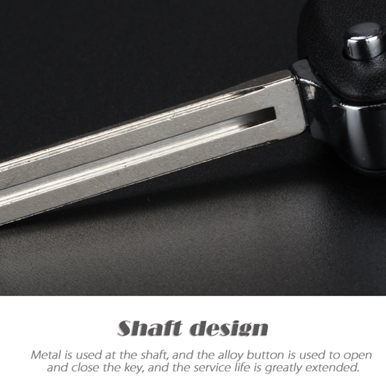 For Hyundai 3-button Folding Car Key Shell with Silver Metal Edge - Remote Car Key by PMC TechLife | Online Shopping South Africa | PMC TechLife