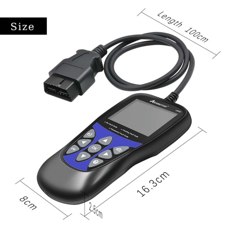 AERMOTOR V850 Car OBD2 Code Reader Diagnostic Scan Tool(Black) - free shipping - PMC TechLife - Order now!