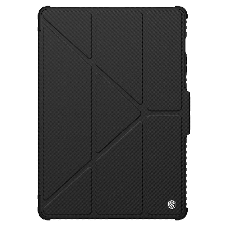 For Samsung Galaxy Tab S9+ NILLKIN Bumper Pro Multi-angle Folding Style Tablet Leather Case(Black) - free shipping - PMC TechLife - Order now!