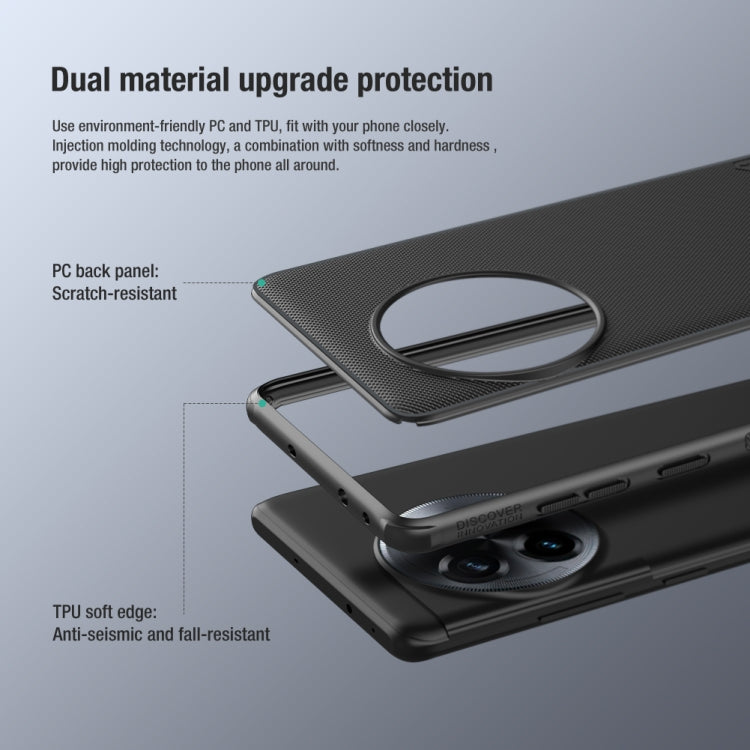 For OnePlus Ace 2 Pro NILLKIN Frosted Shield Pro PC + TPU Phone Case(Red) - OnePlus Cases by NILLKIN | Online Shopping South Africa | PMC TechLife | Buy Now Pay Later Mobicred
