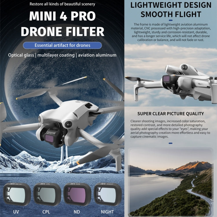 For DJI Mini 4 Pro JSR KB Series Drone Camera Lens Filter, Filter:ND64 - Lens Filter by JSR | Online Shopping South Africa | PMC TechLife | Buy Now Pay Later Mobicred
