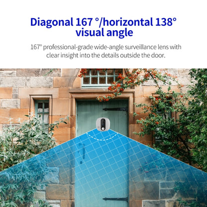 ESCAM C85 1080P 4.3 inch Smart WIFI Digital Door Viewer Supports Wide-Angle PIR & Night Vision & Dingdong Photo(White) - Video DoorBell by ESCAM | Online Shopping South Africa | PMC Jewellery | Buy Now Pay Later Mobicred