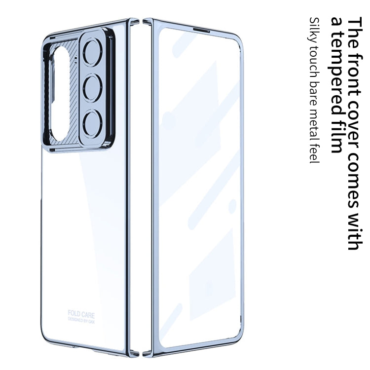 For Samsung Galaxy Z Fold5 GKK Integrated Push Lens Window PC Phone Case(Silver) - free shipping - PMC TechLife - Order now!