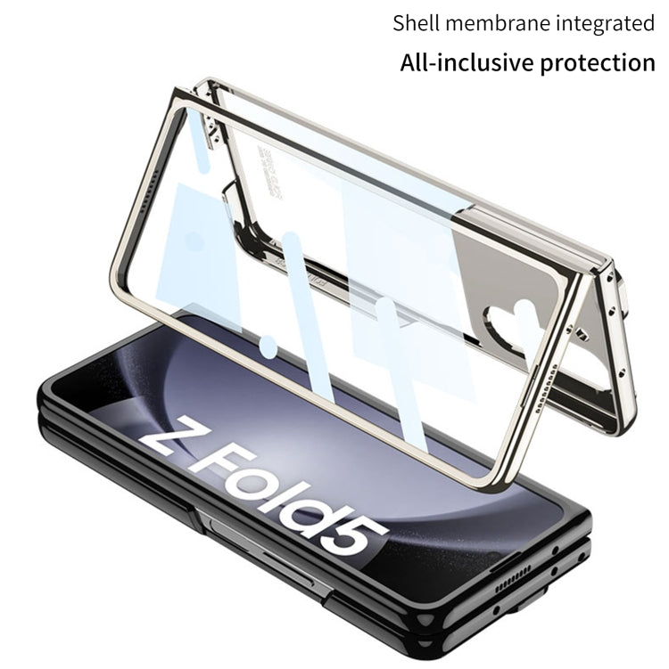 For Samsung Galaxy Z Fold5 GKK Integrated Push Lens Window PC Phone Case(Silver) - free shipping - PMC TechLife - Order now!
