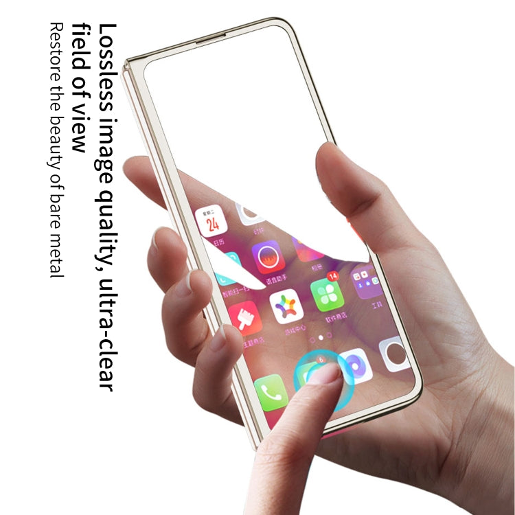 For Samsung Galaxy Z Fold5 GKK Integrated Push Lens Window PC Phone Case(Silver) - free shipping - PMC TechLife - Order now!