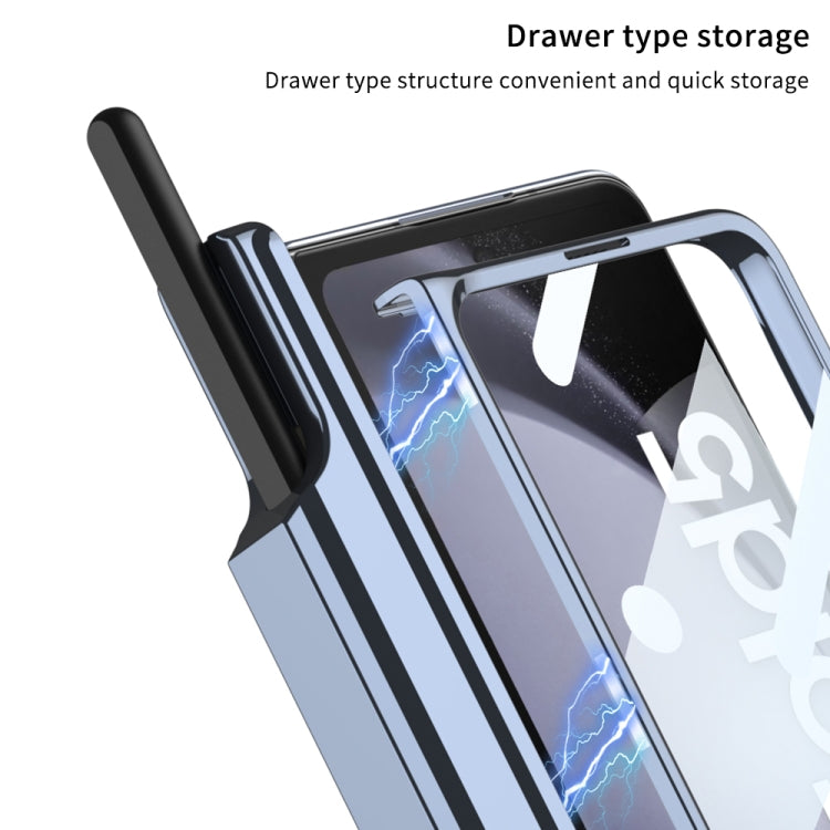 For Samsung Galaxy Z Fold5 GKK Integrated Push Lens Window PC Phone Case(Silver) - free shipping - PMC TechLife - Order now!