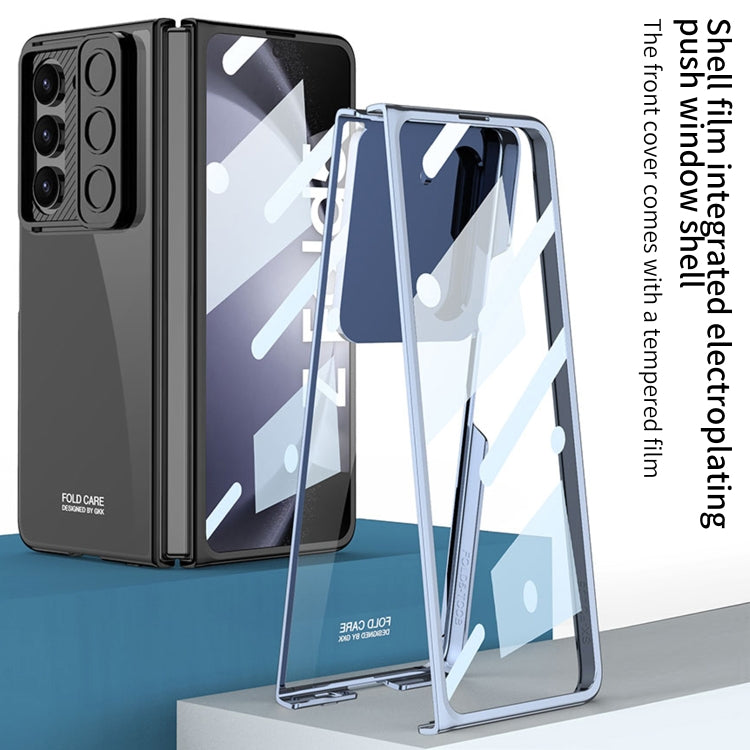 For Samsung Galaxy Z Fold5 GKK Integrated Push Lens Window PC Phone Case(Silver) - free shipping - PMC TechLife - Order now!