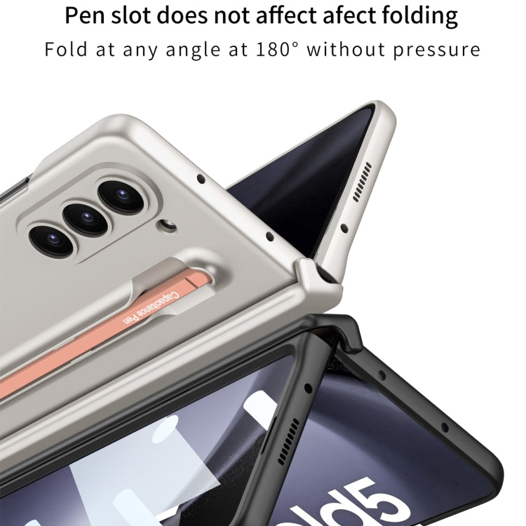 For Samsung Galaxy Z Fold5 5G GKK Integrated Fold Hinge Phone Case with Pen Slots, No Include Pen(Black+Red) - Galaxy Z Fold5 Cases by GKK | Online Shopping South Africa | PMC TechLife | Buy Now Pay Later Mobicred