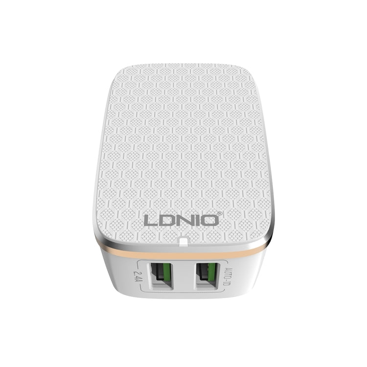 LDNIO A2204 2 in 1 12W Dual USB Interface Travel Charger Mobile Phone Charger with Micro USB Data Cable, US Plug - free shipping - PMC TechLife - Order now!
