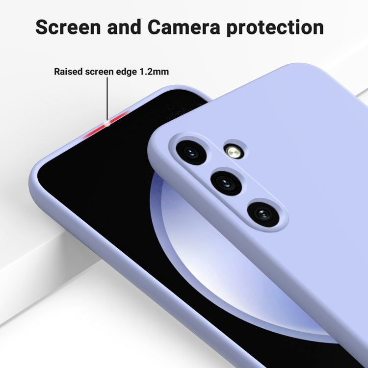 For Samsung Galaxy A35 5G Solid Color Liquid Silicone Dropproof Full Coverage Phone Case(Purple) - Galaxy Phone Cases by PMC TechLife | Online Shopping South Africa | PMC TechLife | Buy Now Pay Later Mobicred