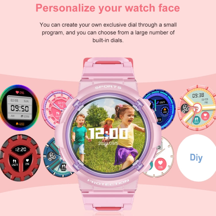 HT19 1.2 inch Round Screen IP68 Children Smart Watch, Support Sleep Monitoring(Pink) - Smart Watches by PMC Jewellery | Online Shopping South Africa | PMC Jewellery