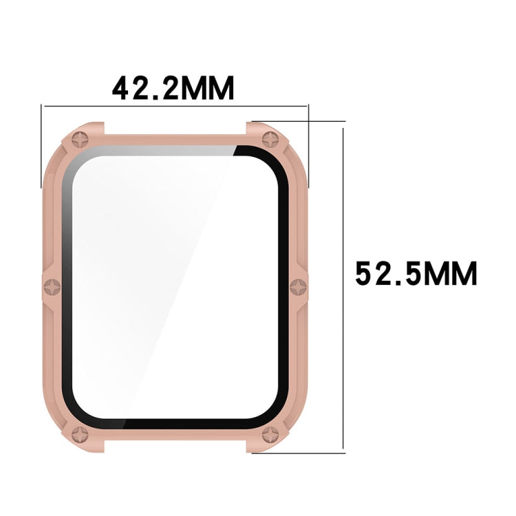 For OPPO Watch 4 Pro PC + Tempered Film Integrated Watch Protective Case(Ink Blue) -  by PMC TechLife | Online Shopping South Africa | PMC TechLife