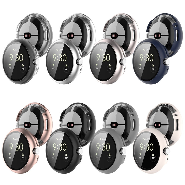 For Google Pixel Watch 2 PC + Tempered Film Integrated Watch Protective Case(Black) - free shipping - PMC TechLife - Order now!