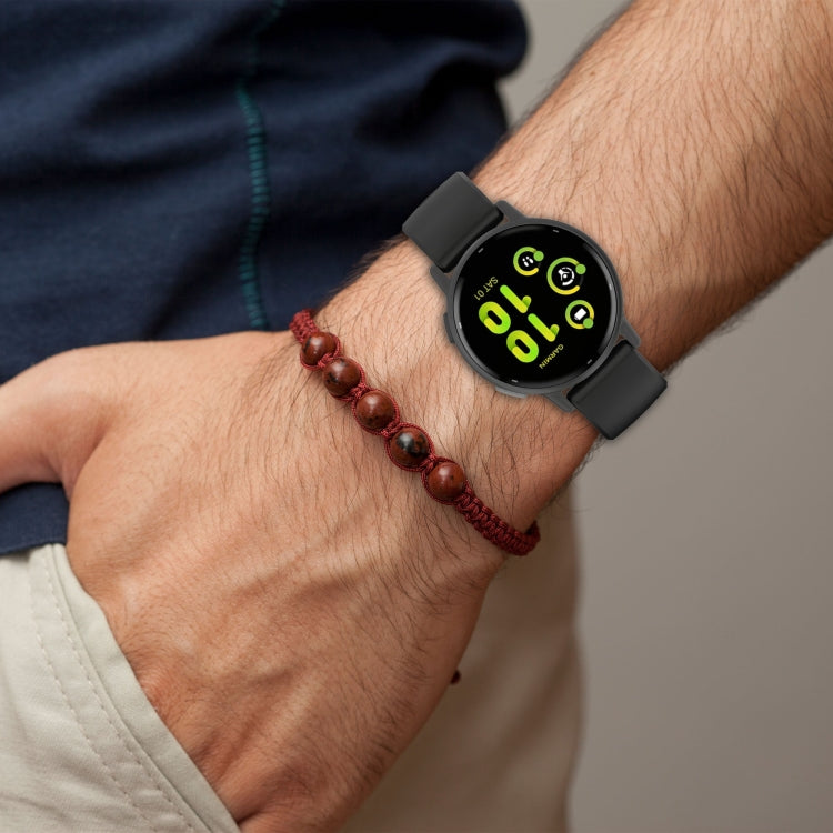 For Garmin vivoactive 5 / Active 5 20mm Silicone Watch Band(Dark Grey) - Watch Bands by PMC TechLife | Online Shopping South Africa | PMC TechLife