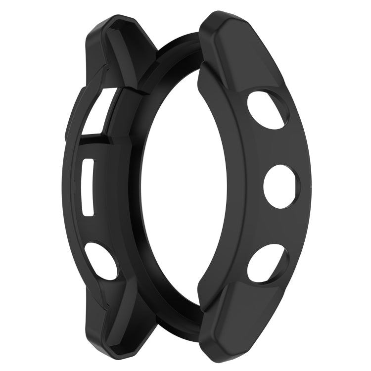 For Garmin Tactix 7 Amoled Armor Hollow TPU Watch Protective Case(Black) - Watch Cases by PMC TechLife | Online Shopping South Africa | PMC TechLife