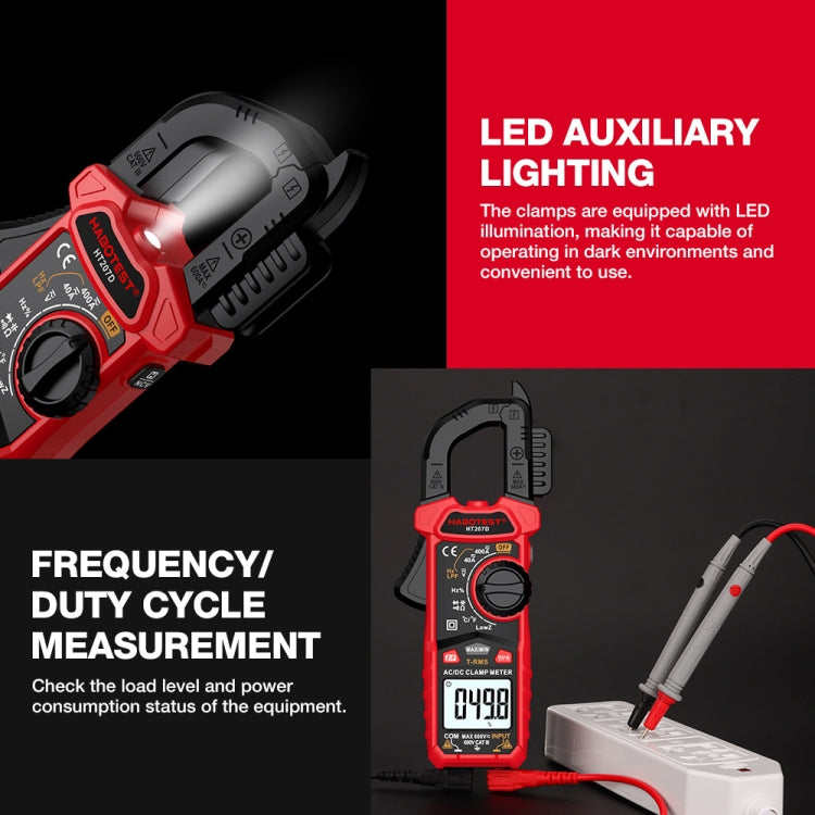 HABOTEST HT207D Multifunctional Digital Clamp Multimeter - Digital Multimeter by HABOTEST | Online Shopping South Africa | PMC Jewellery | Buy Now Pay Later Mobicred