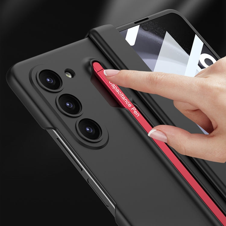 For Samsung Galaxy Z Fold5 5G GKK Magnetic Integrated Phone Case with Pen Slots, No Include Pen(Black+Red) - Galaxy Z Fold5 Cases by GKK | Online Shopping South Africa | PMC Jewellery | Buy Now Pay Later Mobicred